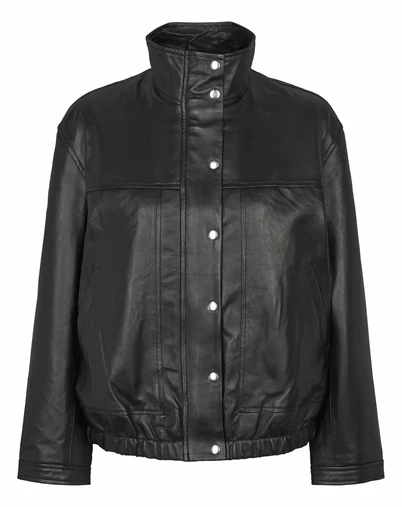 Soft Rebels - SREmersyn Leather Jakke - Black